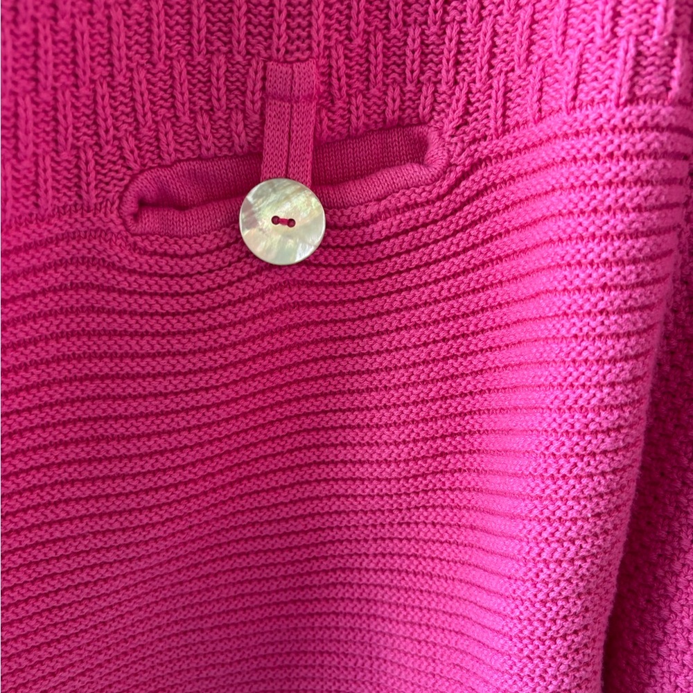 Appleseed’s LP Pink Long Sleeve Rolled Neckline Cotton Sweater Casual Office - Picture 6 of 13